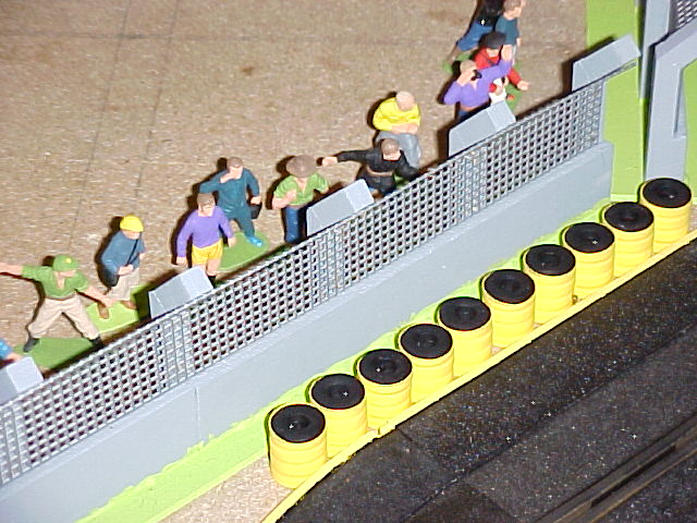 Edge of spectator area