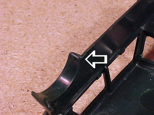 Plastic removed from rear wheel arches