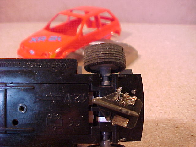 Front wheel on stub axle