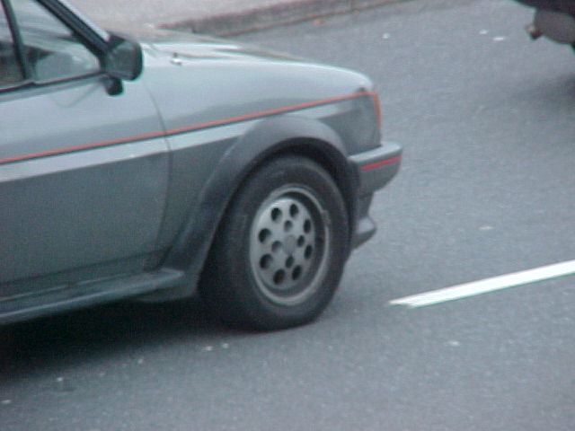 Pepperpot wheel on grey XR2i, front