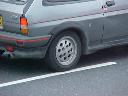Pepperpot wheel on grey XR2i, rear