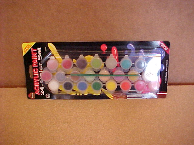 24 small pots of paint
