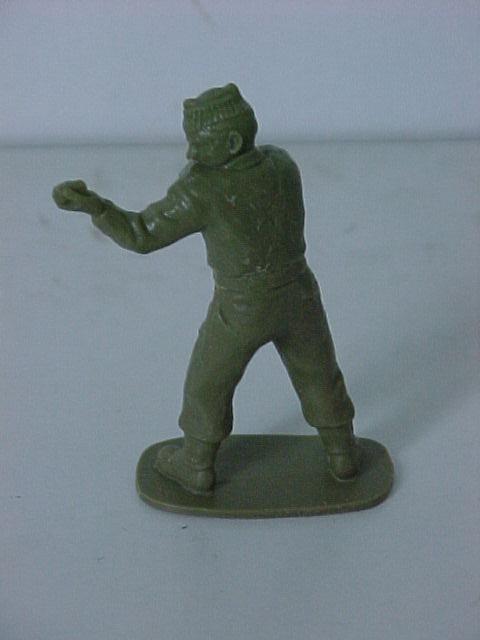 Practise converted plastic soldier, back